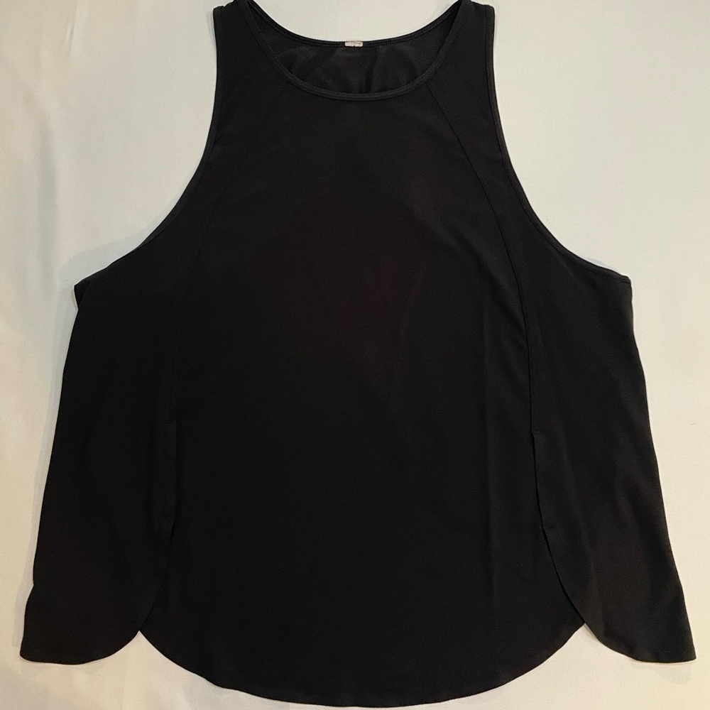 Lululemon Athletica Jet Black Tank Top, with Cross Open Back. Lightweight - Picture 6 of 13